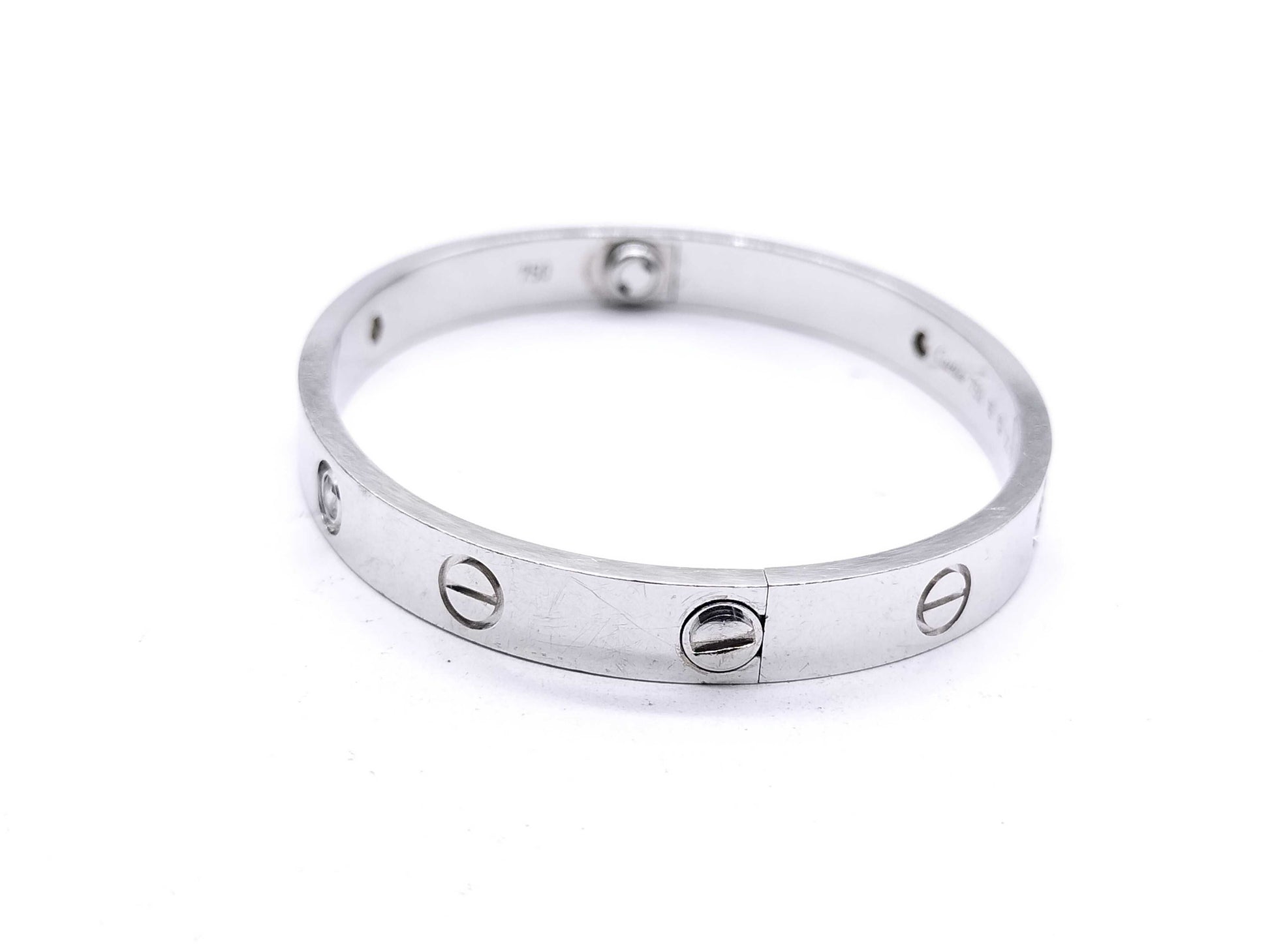 Cartier Love Bracelet #16 4PD White Gold 750 31.0g Bracelet/Bangle 