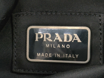 PRADA Nylon Triangle Logo Body Bag Waist Bag