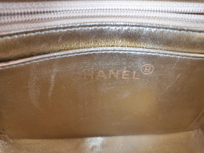 CHANEL Gold Metallic Minimato Handbag, No. 3, Corner and Surface Scratches