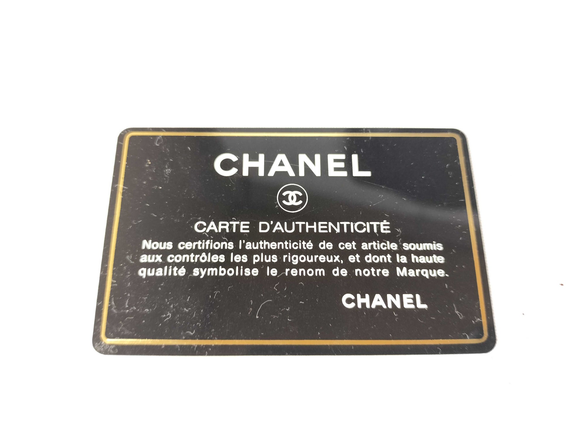 CHANEL Gold Metallic Minimato Handbag, No. 3, Corner and Surface Scratches