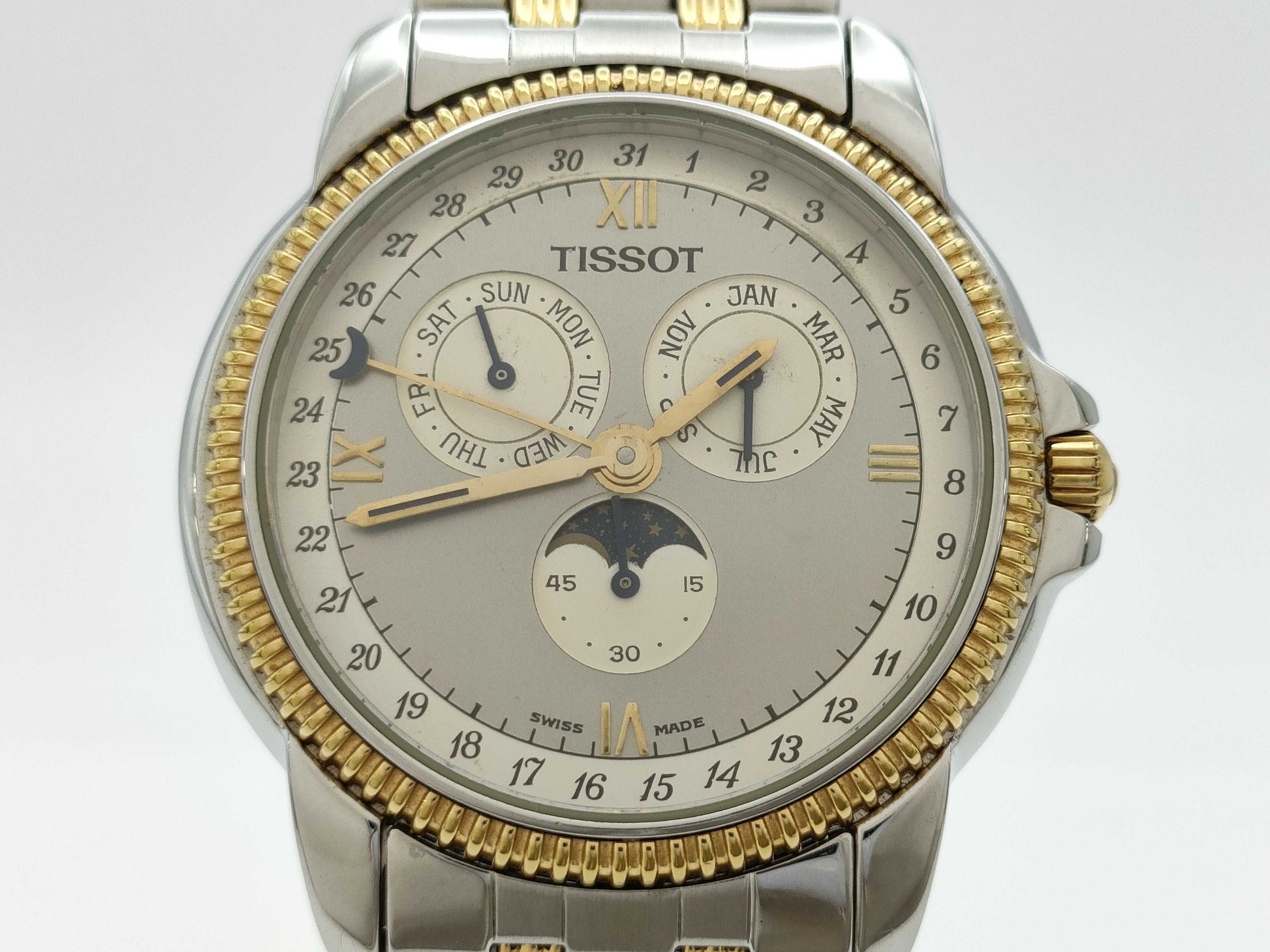 TISSOT C285/385C Triple Calendar Moon Phase Quartz Men's Watch