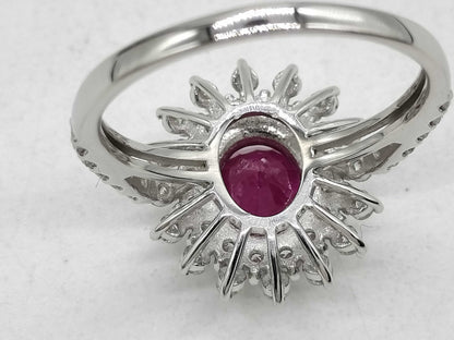 R1.86ct D0.80ct Pt950 4.5g Ring 