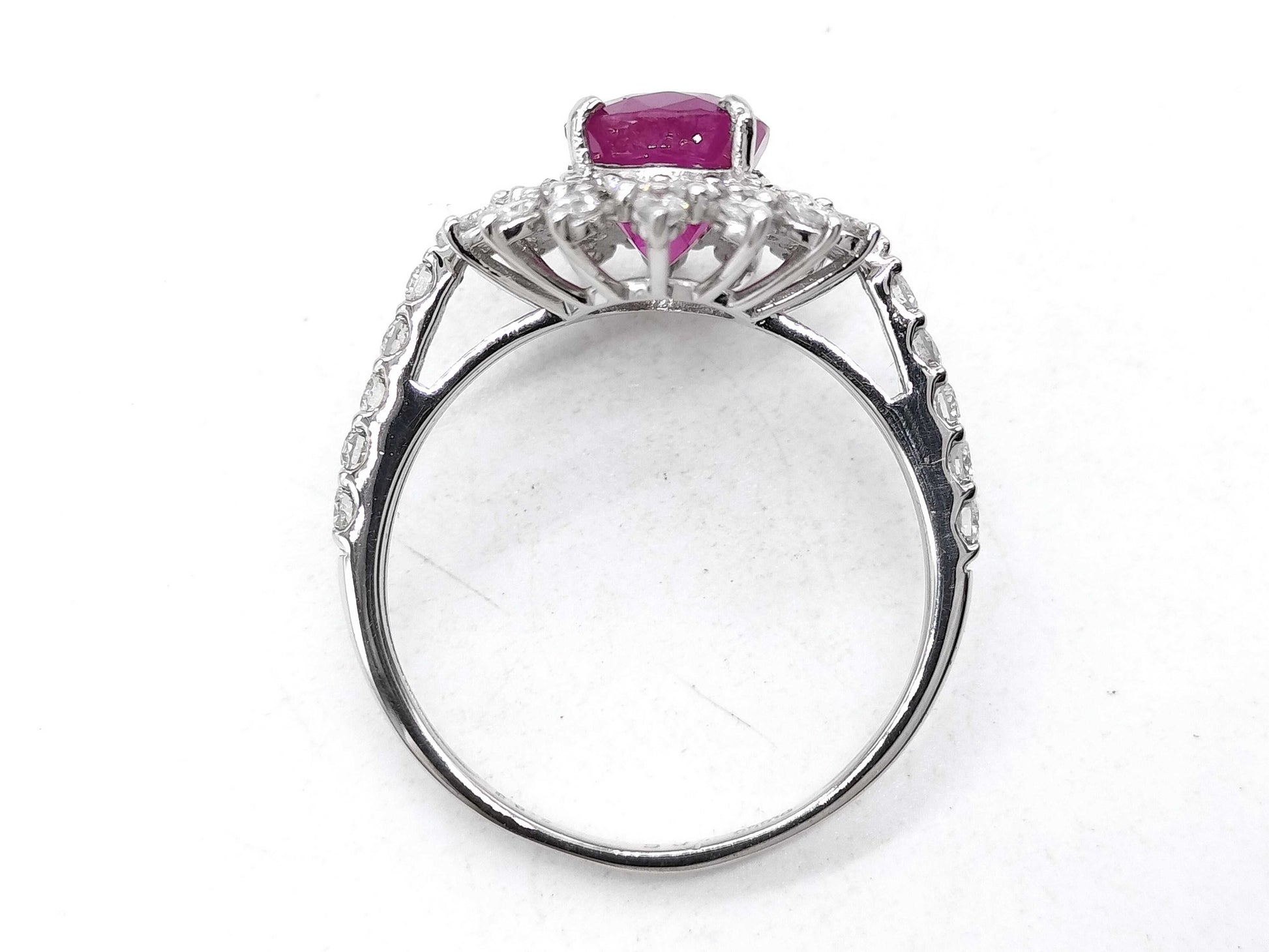 R1.86ct D0.80ct Pt950 4.5g Ring 