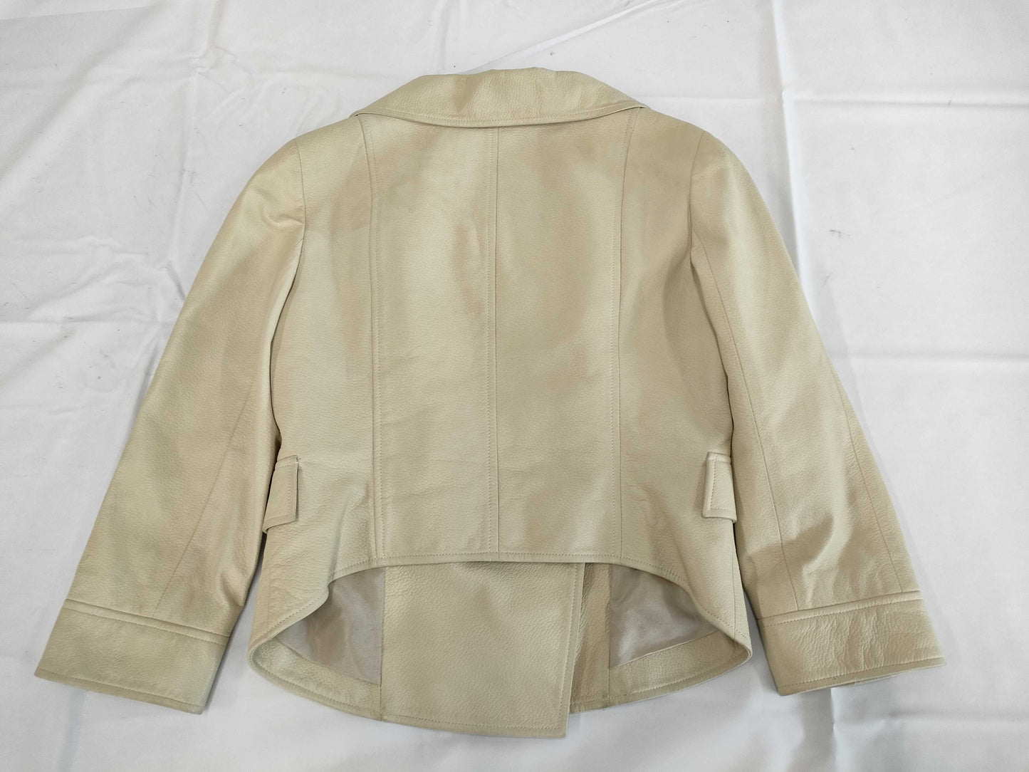 CHANEL Coco Mark Lamb Leather Jacket P31142 Size 34 Jacket