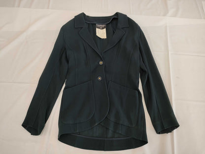 CHANEL Coco Mark Vintage Jacket P030 Size 36 Jacket