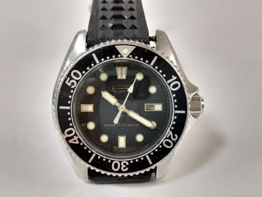 SEIKO 2625-0010 9D0401 Quartz Black Dial Unoperated Men's Watch