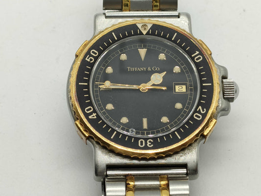 Tiffany & Co. M0720 1N-035 Black Dial Quartz Boys' Watch