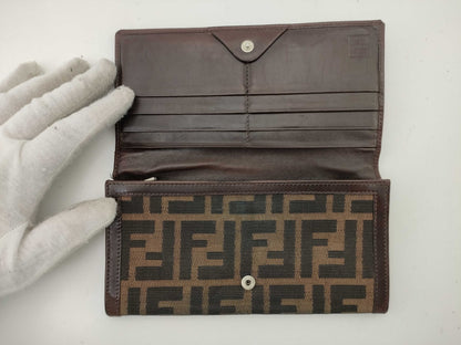 FENDI Zucca long wallet