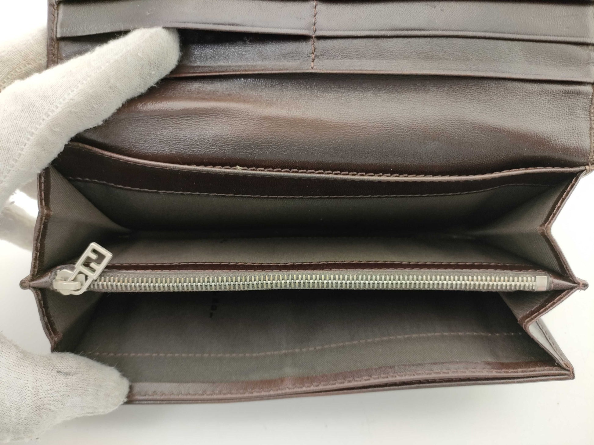 FENDI Zucca long wallet
