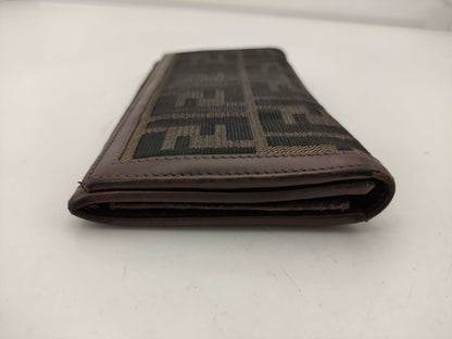 FENDI Zucca long wallet