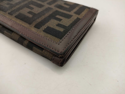 FENDI Zucca long wallet