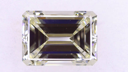 2.078ct UNDER N)VERY LIGHT YELLOW VS-2 ****/GD/GD FAINT NATURAL 9.13-6.64X4.01mm EM Diamond Loose