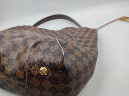LOUIS VUITTON N41556 Damier Kaisa Hobo/Rose Ballerine Shoulder Bag