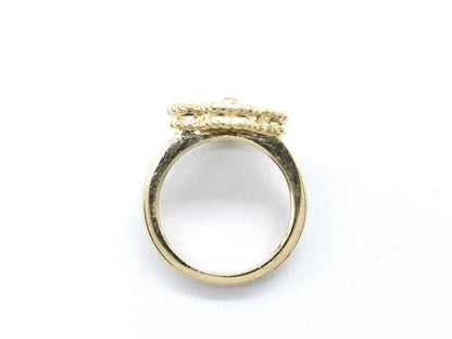 Van Cleef & Arpels Vintage Alhambra #47 Diamond Ring in Yellow Gold 750 