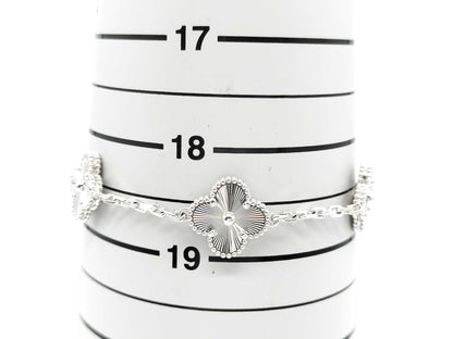 Van Cleef & Arpels Vintage Alhambra Guilloched 5-Piece Bracelet in Au750, 19.5g 
