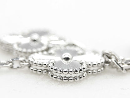 Van Cleef & Arpels Vintage Alhambra Guilloched 5-Piece Bracelet in Au750, 19.5g 