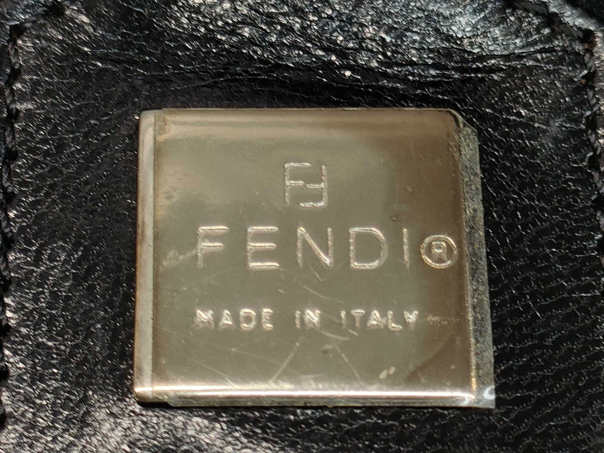 FENDI Suede Tote Bag