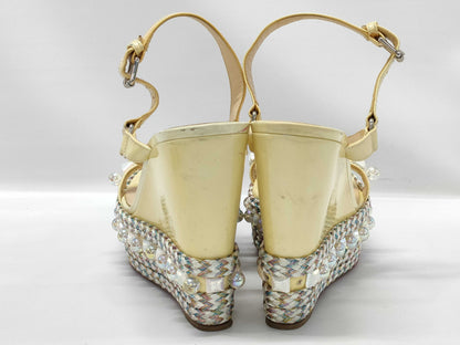 Christian Louboutin studded patent leather sandals
