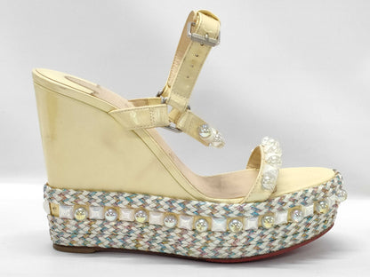 Christian Louboutin studded patent leather sandals