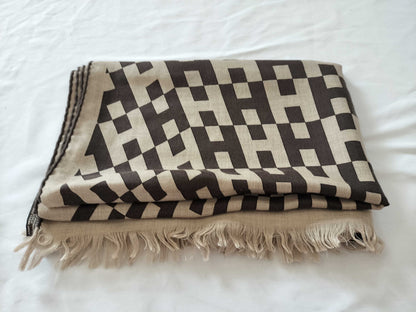 HERMES Cashmere Stole Scarf