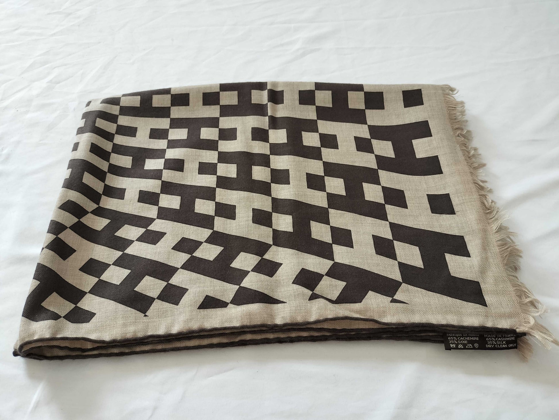HERMES Cashmere Stole Scarf
