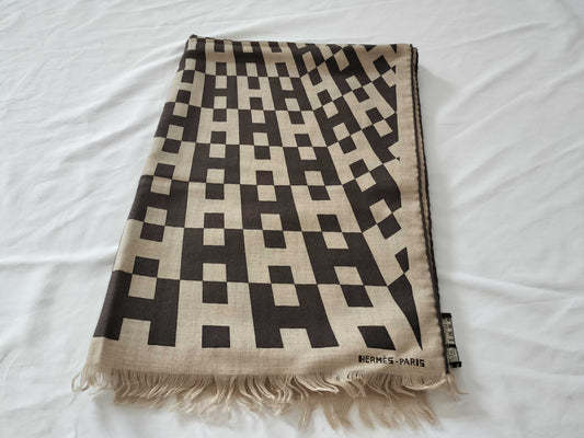 HERMES Cashmere Stole Scarf