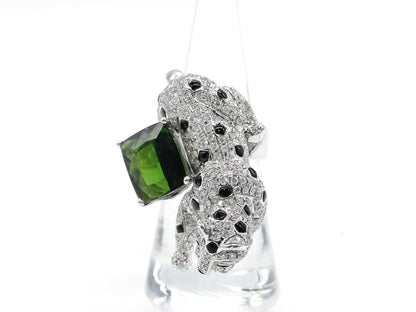 TL5.59ct G0.06ct D2.60ct K18WG 20.1g Ring 
