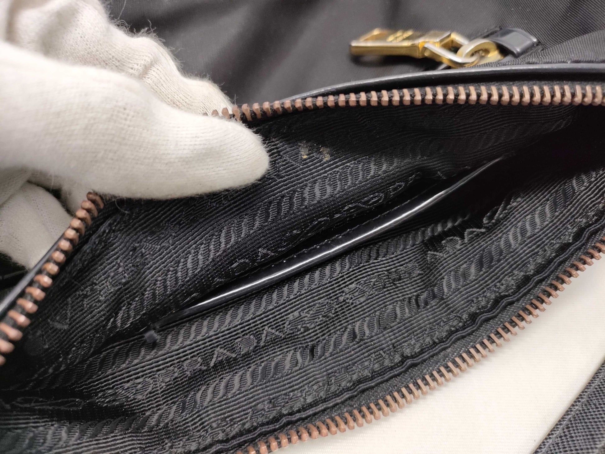PRADA nylon shoulder bag