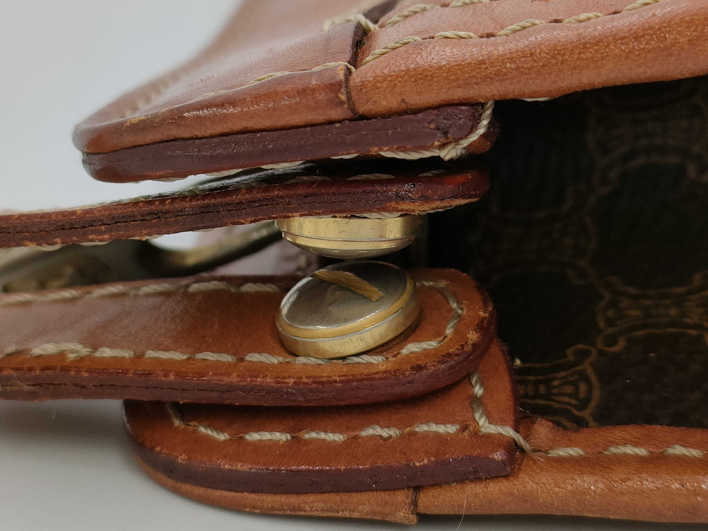 CELINE Second Bag/Anagram Logo Second Bag