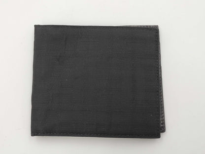 FENDI Zucca Pattern Bifold Wallet with Card Slots and Billfold, Black