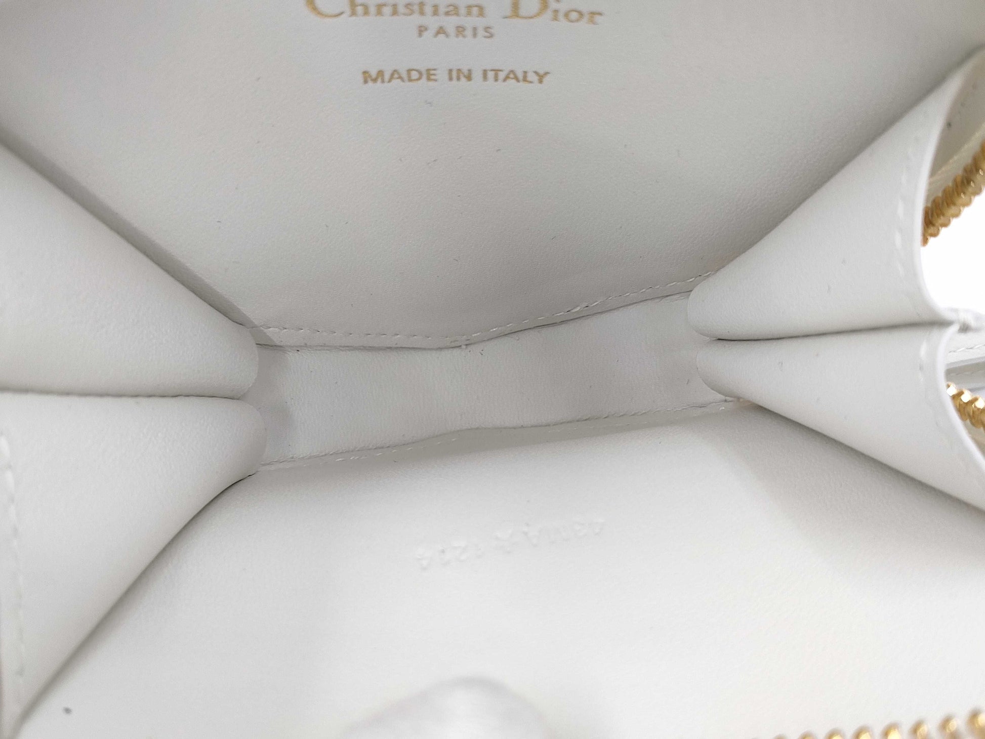 Dior Chain Shoulder Heart Leather White Shoulder Bag