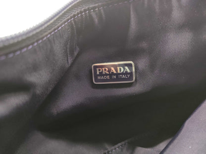 PRADA nylon pouch purple pouch