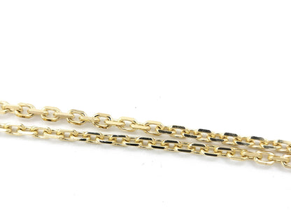 Van Cleef & Arpels Vintage Alhambra Diamond Necklace in Yellow Gold and Au750, 5.7g 
