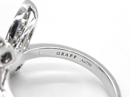 GRAFF Butterfly Pavé Diamond WG Au750 4.6g Ring 