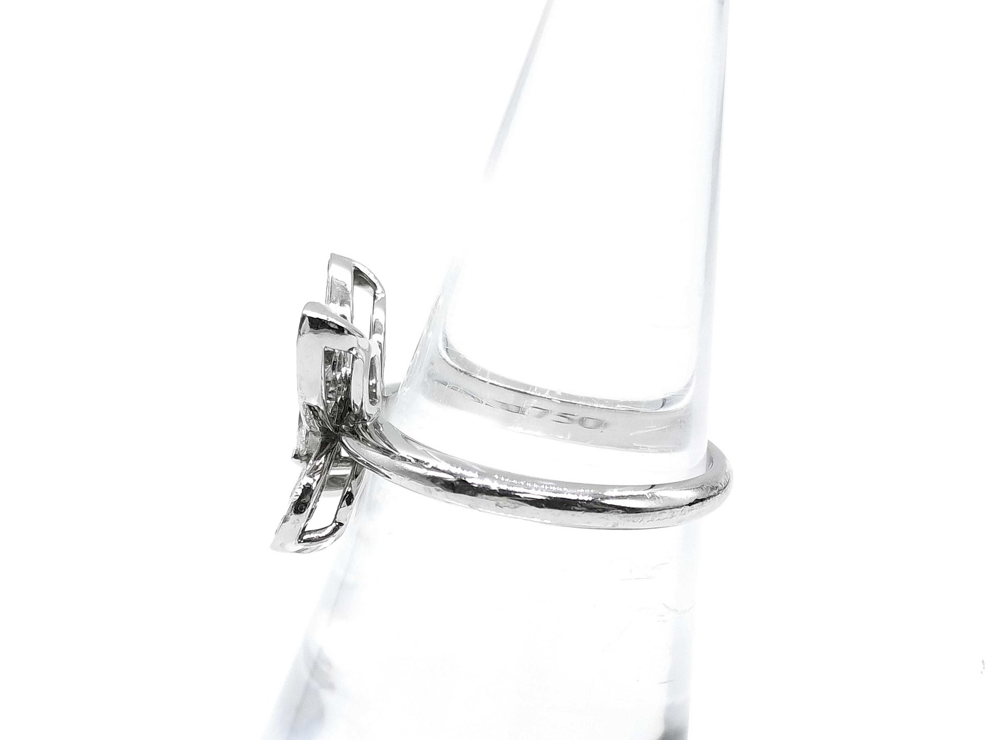 GRAFF Butterfly Pavé Diamond WG Au750 4.6g Ring 