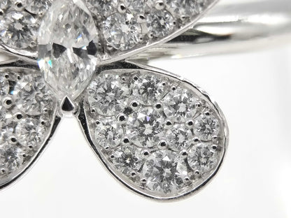GRAFF Butterfly Pavé Diamond WG Au750 4.6g Ring 