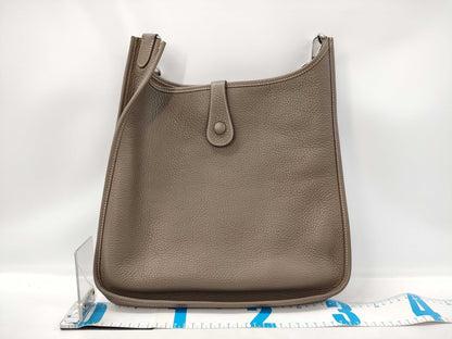 HERMES Evelyn I PM □* Stamped Silver Hardware Shoulder Bag