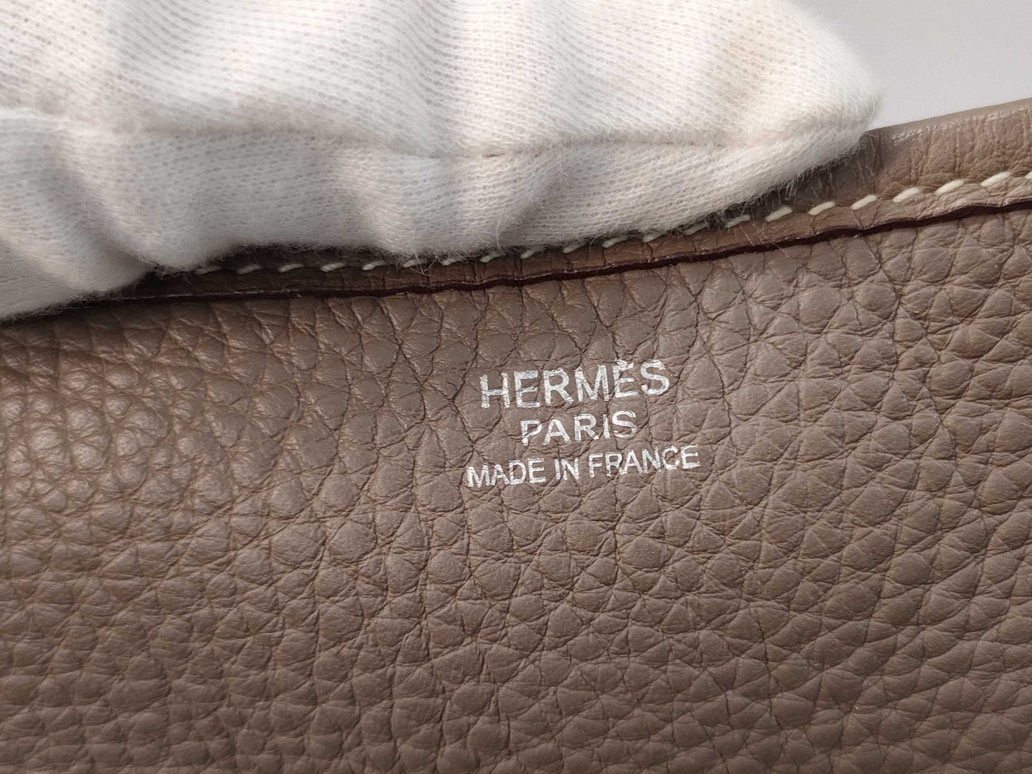 HERMES Evelyn I PM □* Stamped Silver Hardware Shoulder Bag