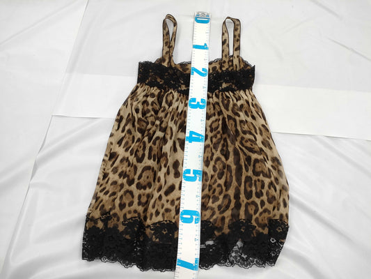 DOLCE&GABBANA Silk Leopard Print Dress