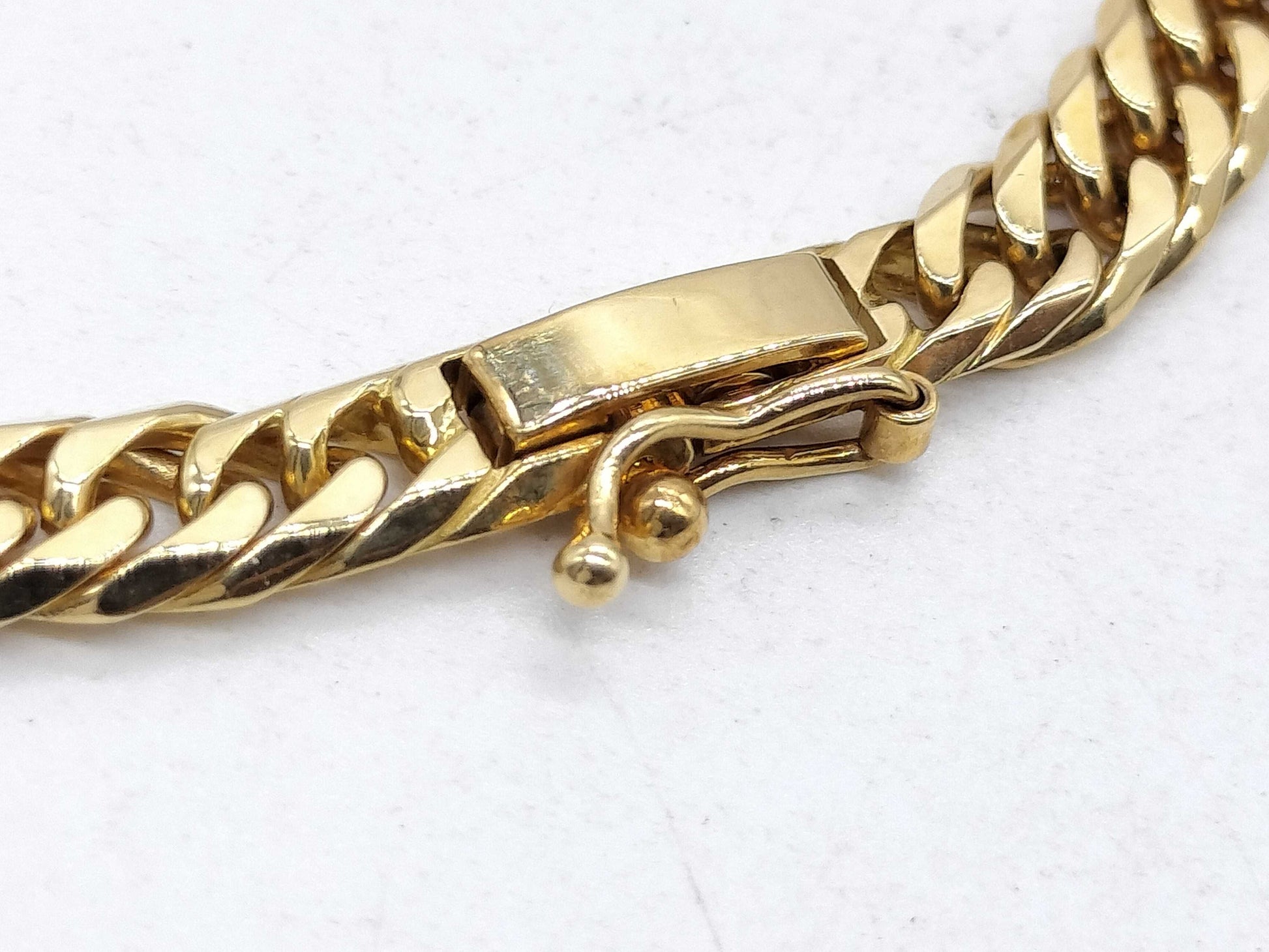 SEIKO Kihei 6-sided double K18 30.4g necklace 