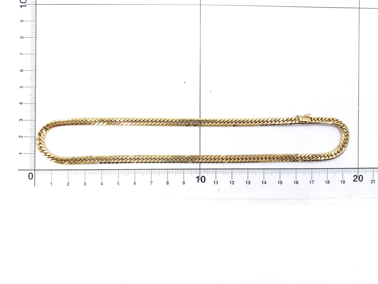 SEIKO Kihei 6-sided double K18 30.4g necklace 