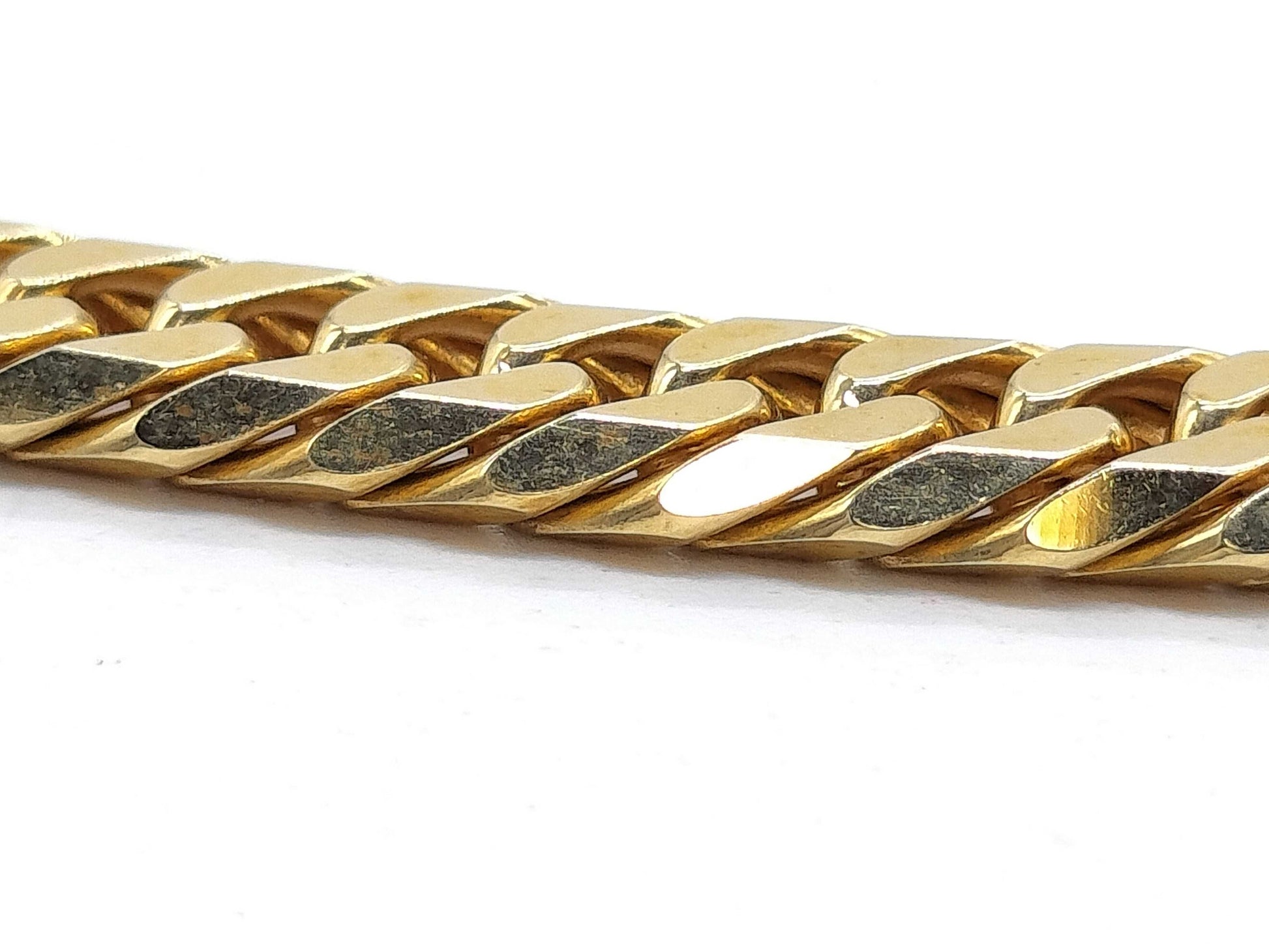 SEIKO Kihei 6-sided double K18 30.4g necklace 