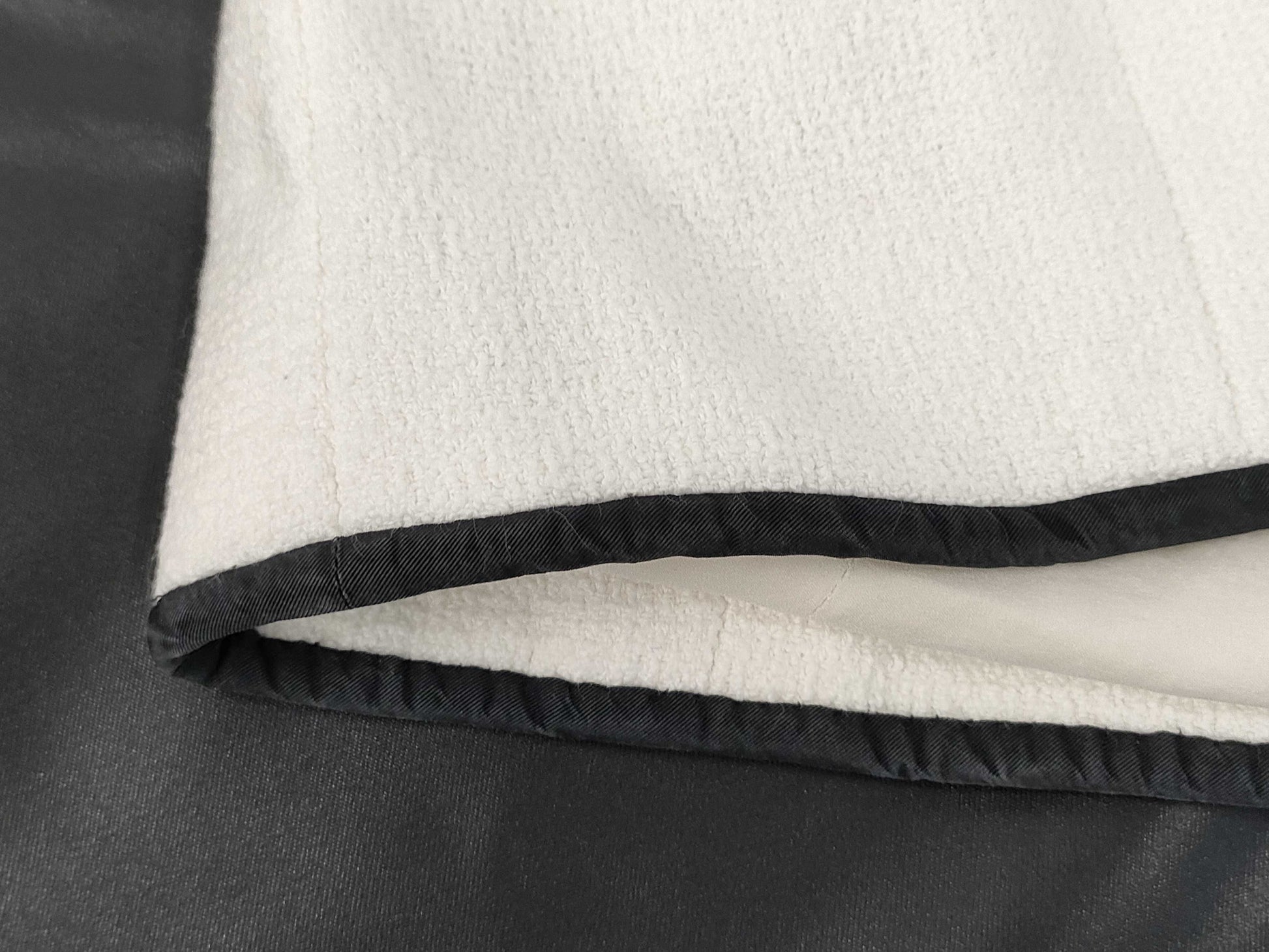 CHANEL White x Black Coco Button P95 Size 40 Jacket