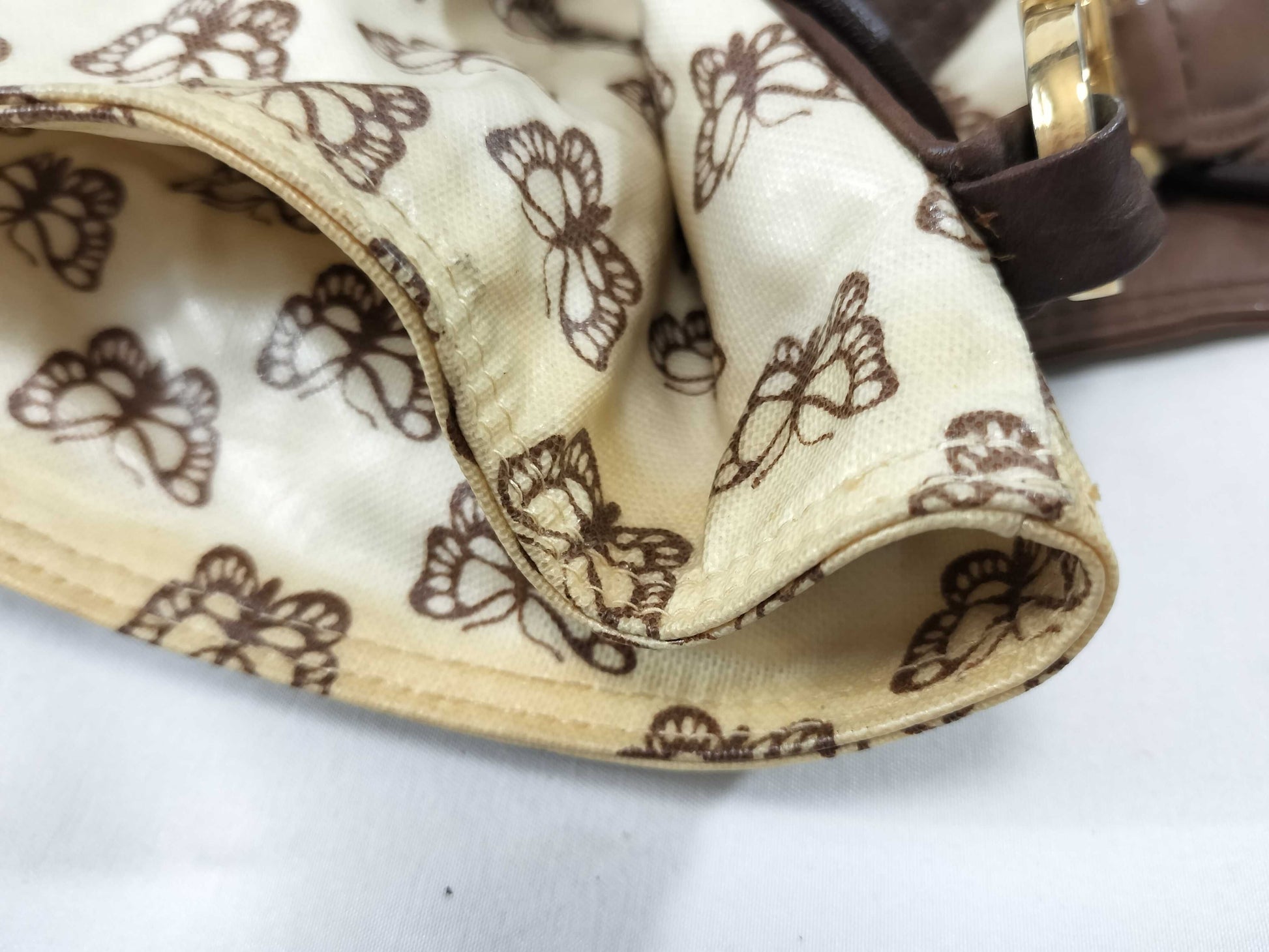 BOTTEGA VENETA Butterfly Print Shoulder Bag