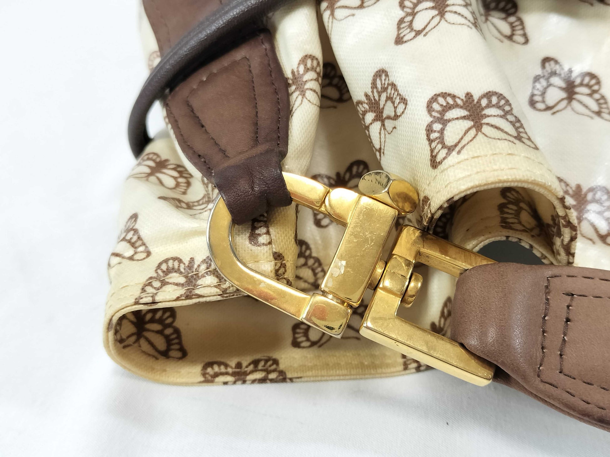 BOTTEGA VENETA Butterfly Print Shoulder Bag