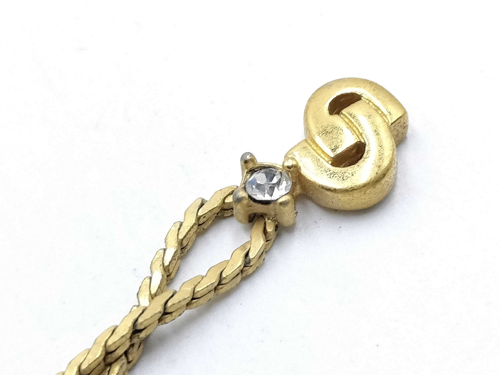 Dior logo necklace necklace