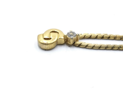 Dior logo necklace necklace