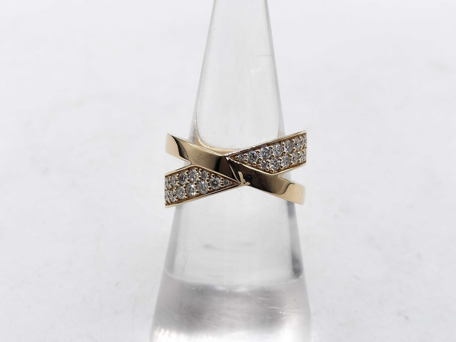 Tiffany & Co. X Wide Ring, D0.51ct, PG, Au750, 9.7g, Ring 