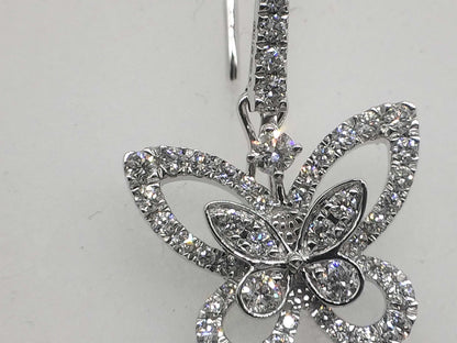 GRAFF Butterfly Diamond WG Au750 4.8g Earrings 