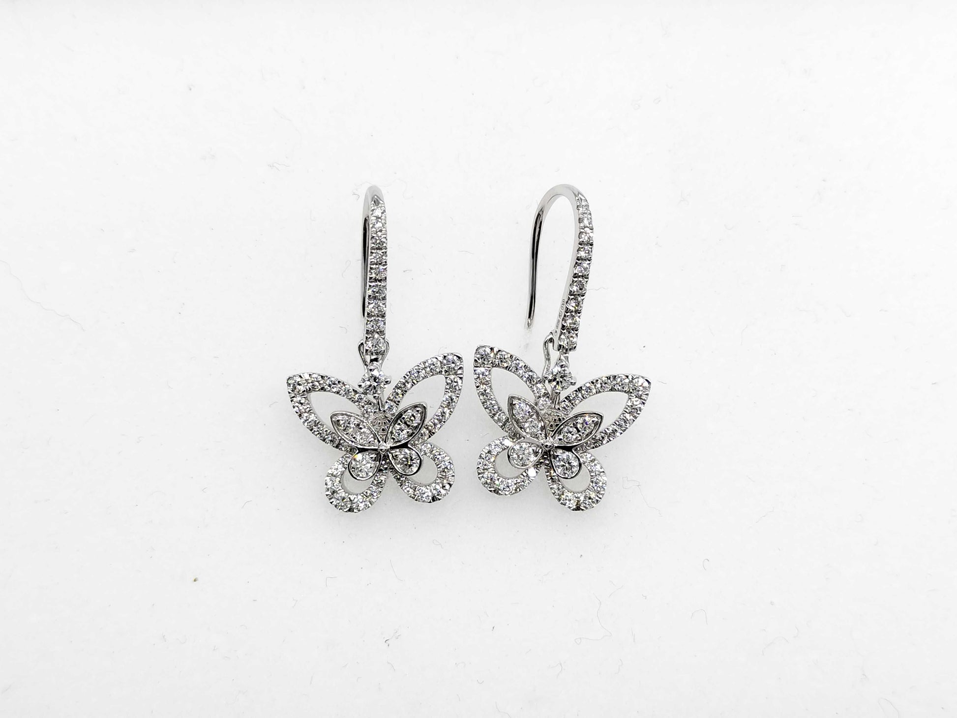 GRAFF Butterfly Diamond WG Au750 4.8g Earrings 